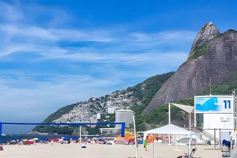 Rio Flat praia, piscina, garagem