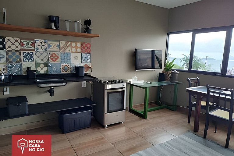 Vidigal, frente para o mar, garagem e 2 quartos