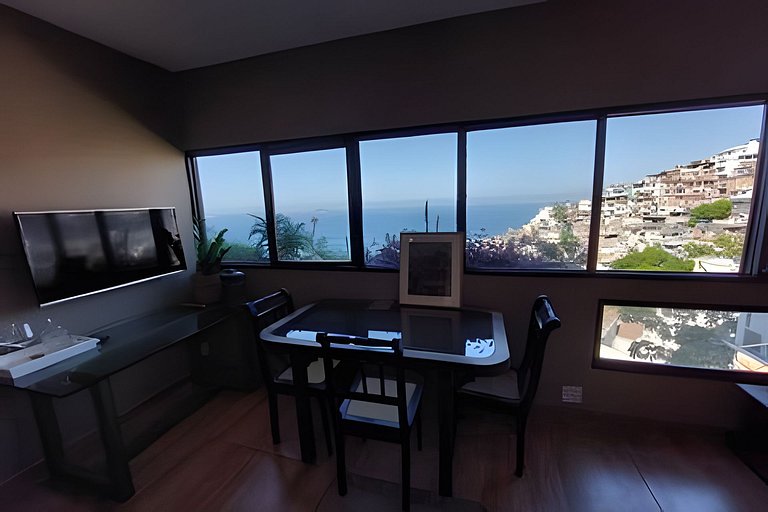 Vidigal, frente para o mar com garagem no edifício