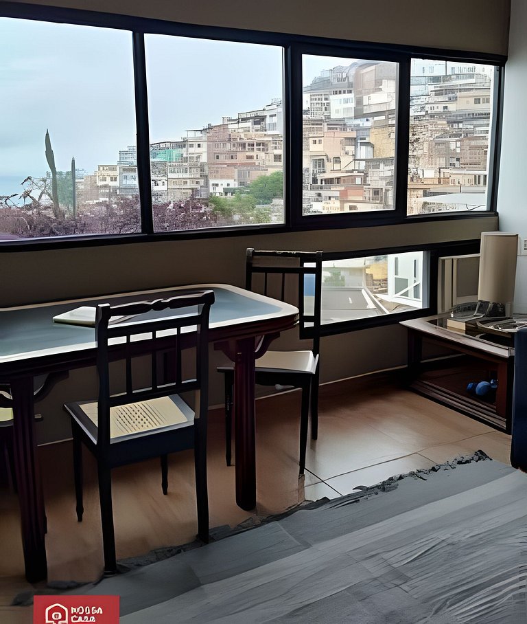 Vidigal, frente para o mar, garagem e 2 quartos