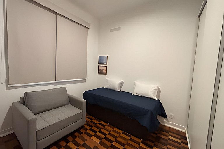 Praia de copacabana, 2 quartos, ar split