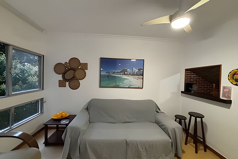 Vidigal com vista mar, 2 quartos e garagem