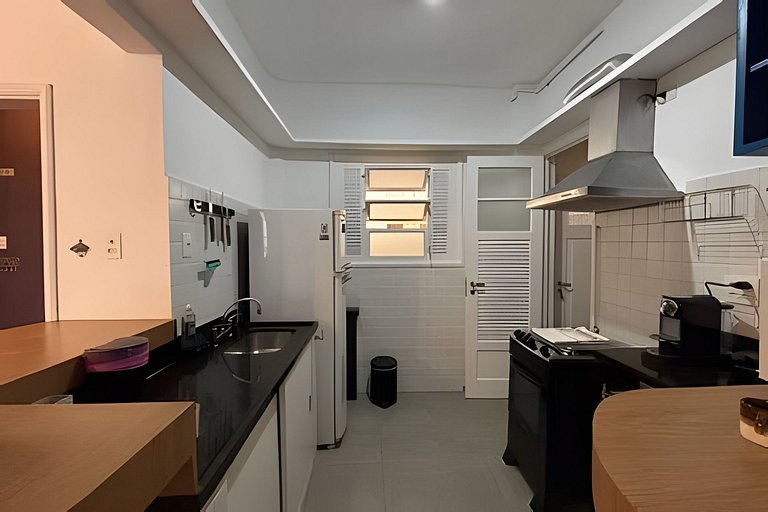 Copa, 3 quartos, suite, praia a 10 min a pé