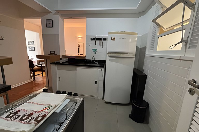 Copa, 3 quartos, suite, praia a 10 min a pé