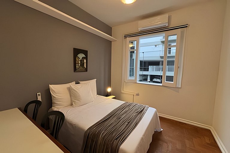 Copa, 3 quartos, suite, praia a 10 min a pé