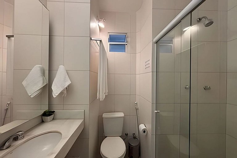 Copa, 3 quartos, suite, praia a 10 min a pé