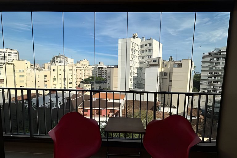 Leblon flat, piscina, garagem, 2 quadras praia