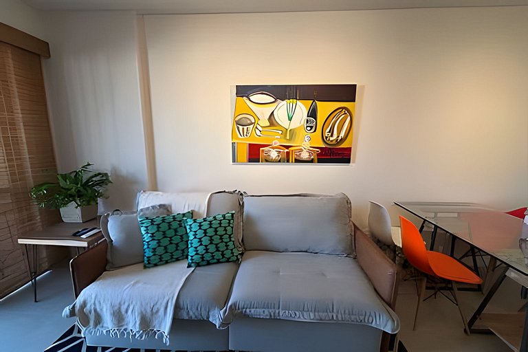 Leblon flat, piscina, garagem, 2 quadras praia