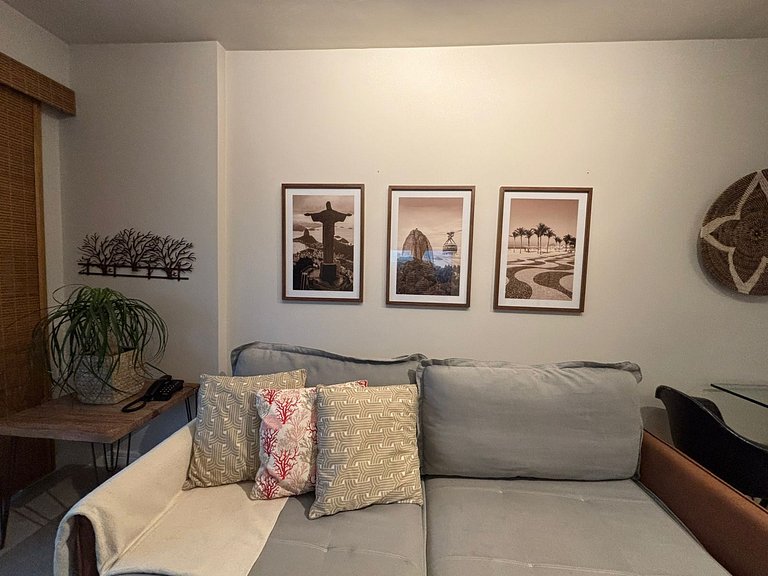 Leblon flat, piscina, garagem, 2 quadras praia